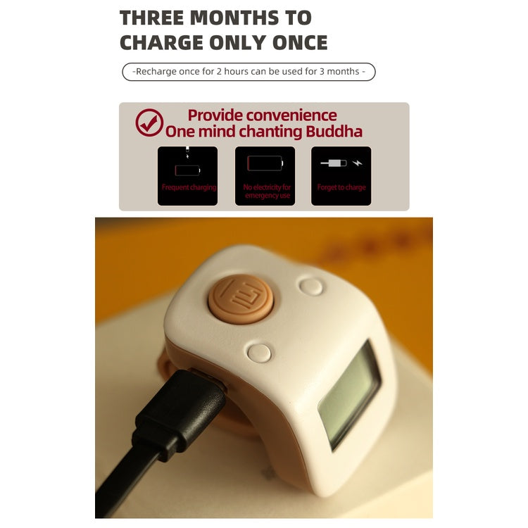 KL Stock Tasbih Digital Counter Electronic USB Rechargeable LED Mini Prayer Counter Clicker Tasbih Jari 计数器DoorGift