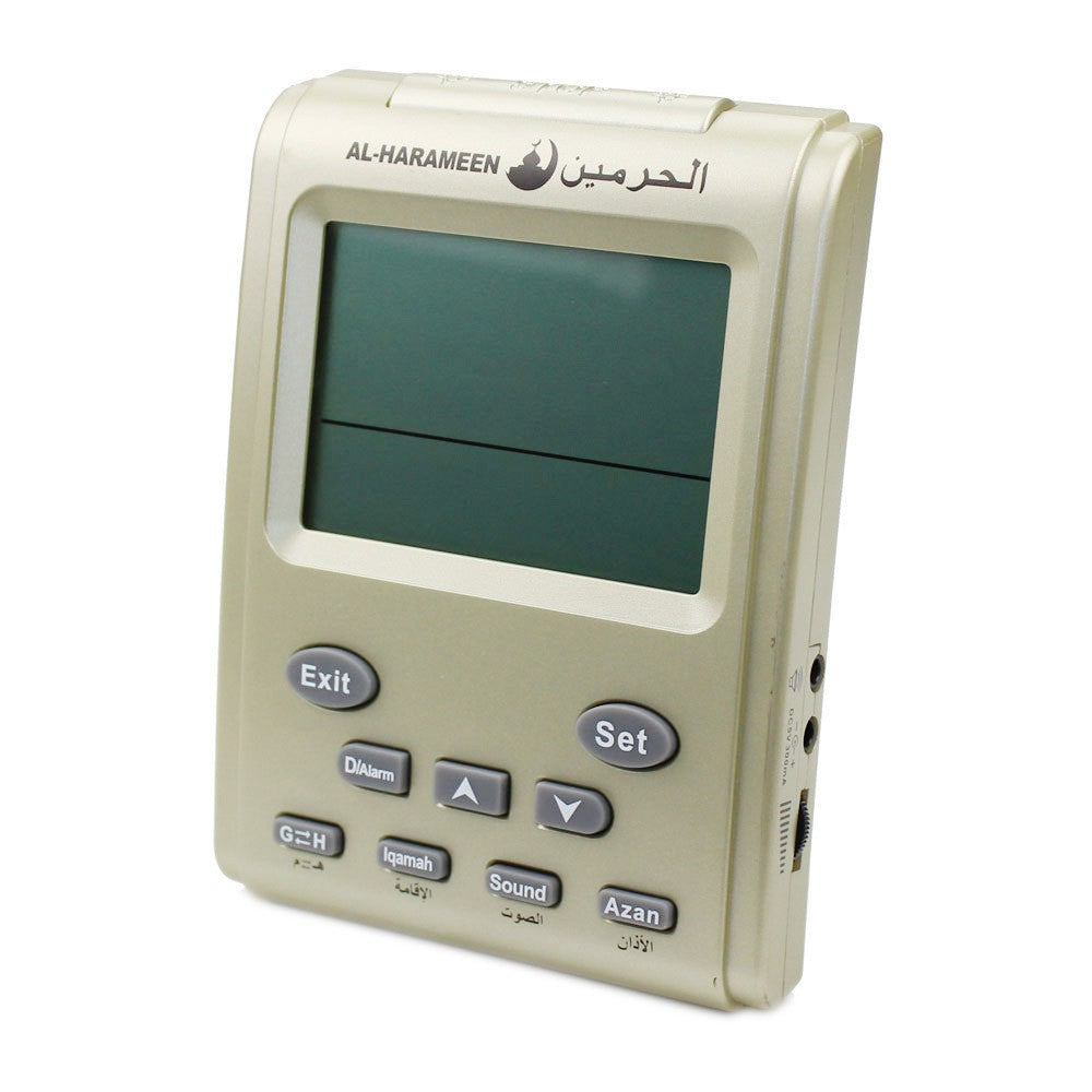 Hot selling Muslim Pray Azan Clock Islam Jam Arab Komputer Meja Jam Locengmuslim azan clock Desk clcok HA-3011