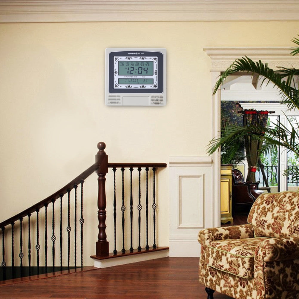 Al-Harameen Digital Automatic Azan Wall Table Alarm Clock Islamic Muslim Prayer Qibla