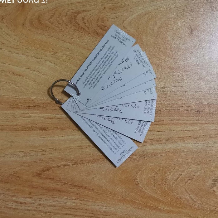 KL Stock 7 Doa Nota Zikir Tawaf Haji Umrah Tabih Kad/Zikir Tawaf