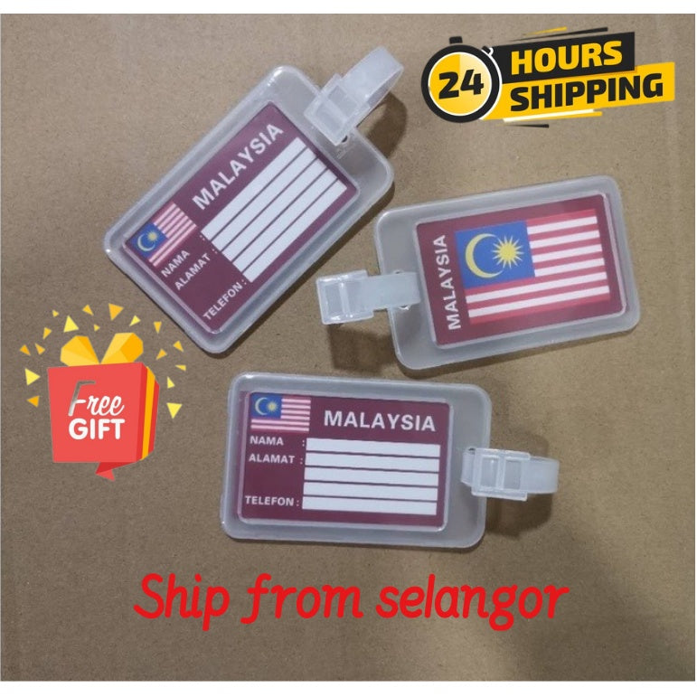 KL Stock Tag Bag Beg Luggage ID Tag Haji & Umrah Travel Tahan Lasak