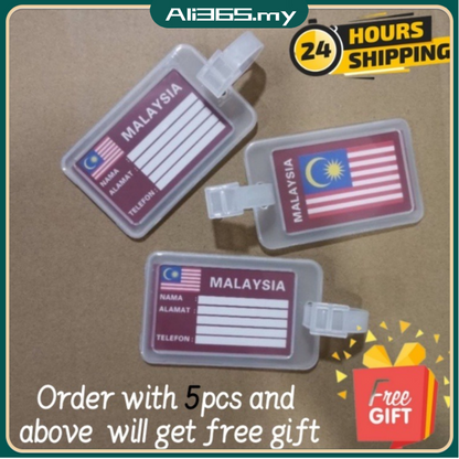 KL Stock Tag Bag Beg Luggage ID Tag  Haji & Umrah Travel Tahan Lasak