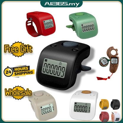KL Stock Tasbih Digital Counter Electronic USB Rechargeable LED Mini Prayer Counter Clicker Tasbih Jari 计数器DoorGift
